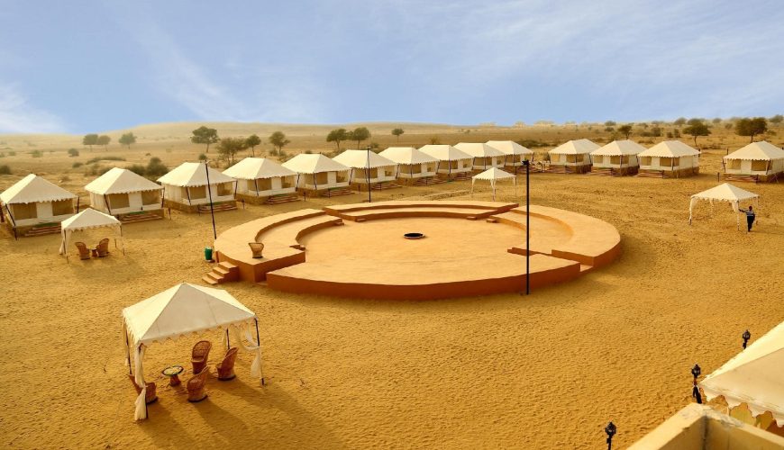 Luxury desert camping